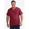 thumbnail image 4 of KingSize Men's Big & Tall Shrink-Less Lightweight V-Neck Pocket T-Shirt, 4 of 6
