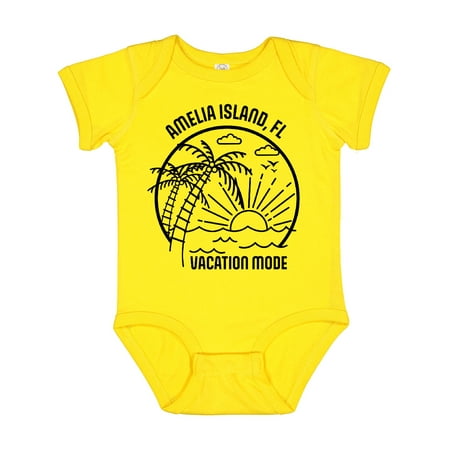 

Inktastic Summer Vacation Mode Amelia Island Florida Gift Baby Boy or Baby Girl Bodysuit