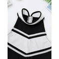 thumbnail image 7 of Lejafay Kids Girls Cheerleading Outfit Sleeveless Tops with Pleated Skirt Set Costume Black 12, 7 of 7