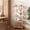 Oak, variant on Finmind 5-Tier Arched Bookcase,Open Book Shelves with Metal Frame