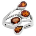 thumbnail image 3 of Natural Mandarin Citrine 925 Sterling Silver Ring s.8 Jewelry DGR1133_C_8 R-1053, 3 of 6