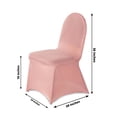 thumbnail image 3 of Efavormart 50 PCS Dusty Rose Stretchy Spandex Fitted Banquet Chair Covers for Party Dining Chairs Wedding Banquet Outdoor Event Catering Slip Covers, 3 of 5