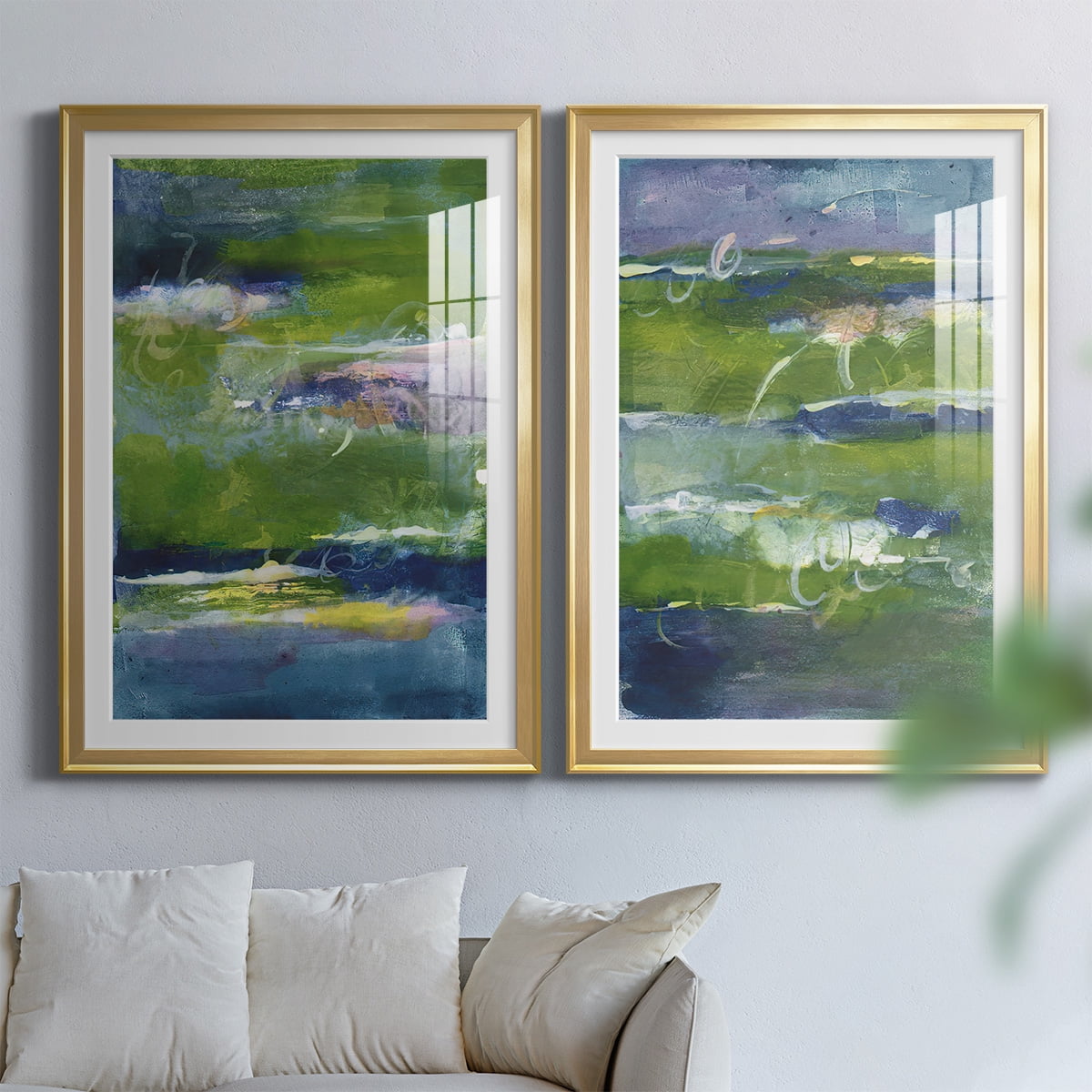 Wexford Home Bales of Color I Premium Framed Print, 18.5" x 24.5" - Ready to Hang, Gold (Set of 2)