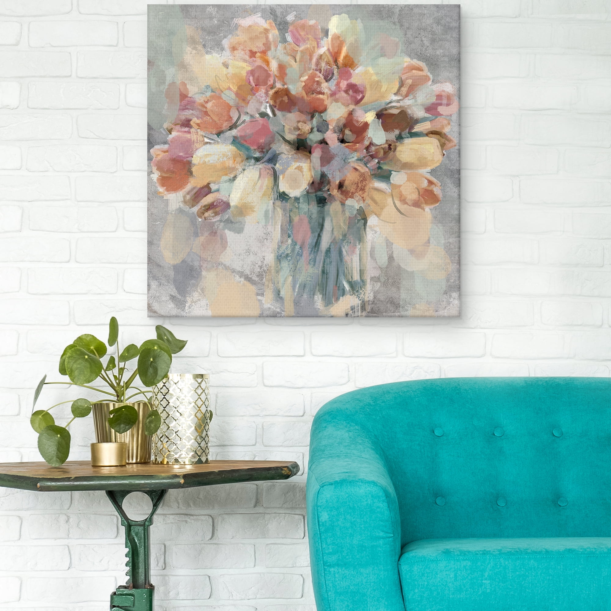 Garden Arrangement by Studio Arts Wrapped Canvas Art Print