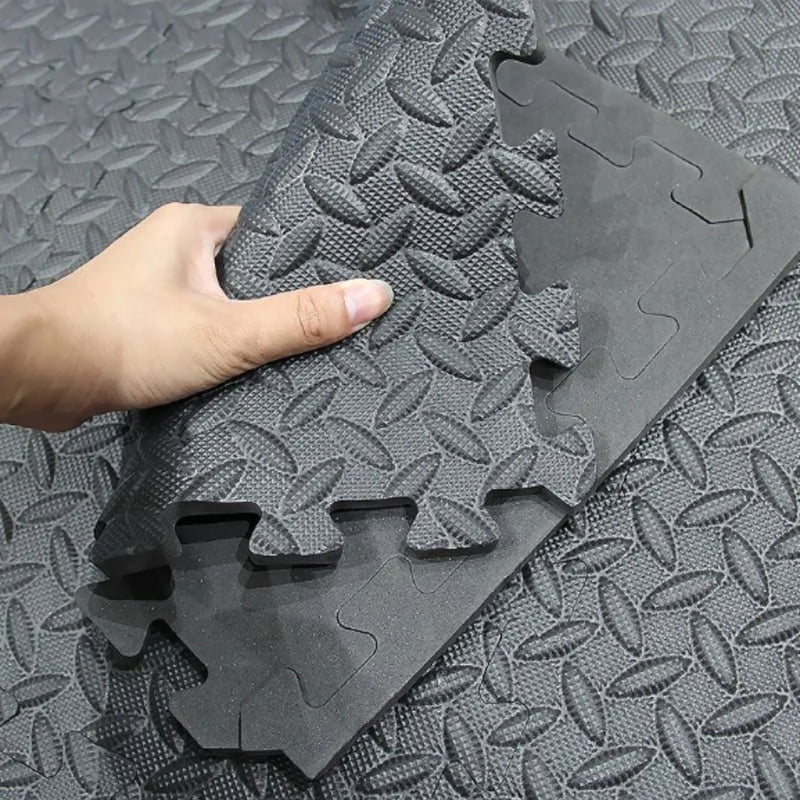Fitness Interlocking Foam Mats (16-Pack) - Yoga Mats 30x30cm EVA Non-Slip Flooring Suitable for Home Gyms and Yoga Rooms