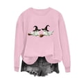 thumbnail image 4 of Trikvn Women's Funny Halloween Sweaters Crewneck Long Sleeve Pullover Tops Witch Hat Ghost Riding Broom Graphic Shirts Fall Casual Festive Cozy Holiday Apparel, 4 of 5
