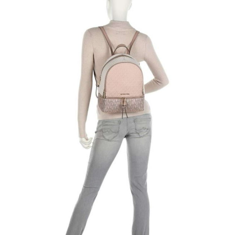 Michael Kors Womens Rhea Zip Medium Backpack (Ballet Multi) MK