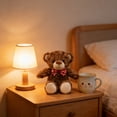 thumbnail image 5 of Hvmvliv Stuffed Plush Toys Classic Bow Tie Teddy Bear Plush Toy Soft Furry Stuffed Animal in Neutral Shades for Tabletops Sofa Decoration Long-Lasting Comforting Companion Gift Brown, 5 of 6