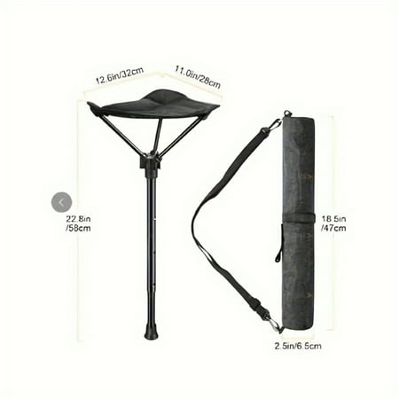 DEKAXID Tall Folding Tripod Stool for Outdoor Quick Folding Tripod Stool Travel Folding Camping Stool 22.8" Fishing Chair Seat for Camping Camping Stool Portable Folding Stool for Cam