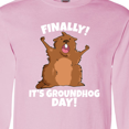 thumbnail image 4 of Inktastic Finally It's Groundhog Day Long Sleeve T-Shirt, 4 of 5