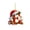 E, variant on 2D Acrylic Alphabet Christmas Ornament, Flat Letter Pendant for Christmas Tree Decoration, Holiday Home Decor Hanging Ornament, Cute Alphabet Design for Festive Decor