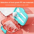 thumbnail image 4 of RV EACHPT Dispensador de leche para bebés, caja medidora de leche en polvo One Touch de 480 ml, caja de leche en polvo para bebés, con tapa de silicona sellada, barra niveladora y cuchara Sailing Electrónica, 4 of 5
