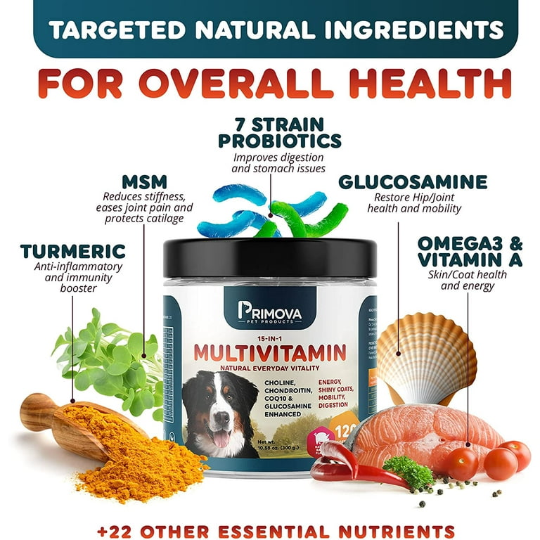 Dog Multivitamin Powder With Glucosamine, Dog Vitamins And, 44 OFF