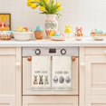 thumbnail image 4 of Happy Easter Kitchen Towel 18"x26" Cute Bunny Eggs with Ribbon Buffalo Check Plaid Dish Towels Spring Home Kitchen Decor Hand Towels Set of 2, 4 of 6