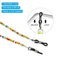 thumbnail image 4 of Uxcell Eyeglass Strap 2 Pack Adjustable Eye Glasses Holder Chains Bead String Sunglasses Eyewear Retainer Multi Colors, 4 of 6