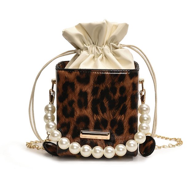 Bolso Mensajero Hombro para Mujeres LEOPARDLE PU Cuero Cierre