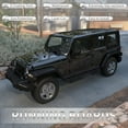 thumbnail image 5 of Olurrisa Drop Down Steps for 2007-2018 Jeep Wrangler JK Unlimited 4-Door, Black Powder Coated Running Boards, Dual-Step Design, 700LB Capacity, Triple-Tube Protection, 5 of 11