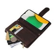 thumbnail image 4 of Case for Samsung Galaxy A03 Cover Zipper Pocket Wallet Case Magnetic Protective - Braun, 4 of 5