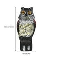 thumbnail image 3 of Billuyoard Espantapájaros de búho, artesanía duradera y exquisita, búho falso para repelentes de pájaros y ratones, espantapájaros Decoración del hogar Tipo 2, 3 of 6