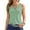 Green, variant on Pntutb Clothes,Summer Sports Tops Womens V-Neck Button Sleeveless Solid Color Tank Top
