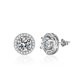 thumbnail image 4 of Conjunto de anillo, pendiente, collar y bolsa redonda de moissanita en plata de ley S925 para mujer, 4 of 4