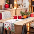 thumbnail image 2 of Rdsfhsp Christmas Table Runner, Farmhouse Burlap Xmas Table Runner 72 Inches Long Kitchen Dining Christmas Table Decorations for Indoor Outdoor Home Party Decor, 2 of 5