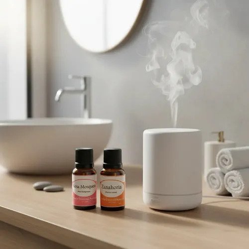 Kit 2 Aceites Rosa Mosqueta Zanahoria Difusor Humidificador