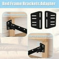 thumbnail image 6 of 2PCS * Heavy Duty Bed Frame Adapter 1 set * screw-Black, 6 of 8