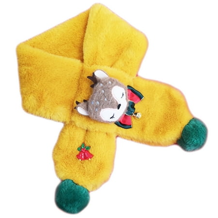 JZROCKER Fluffy Rabbit Scarf Cute Neck Warmer Winter Wrap Shawl for Girls Boys
