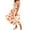 Orange, variant on Erwazi Summer Dresses for Women Print Square Neck Short Sleeve A Line Dress Trendy Casual Style for Daily Wear Outdoor Activities Relaxed Daily Look Dresses