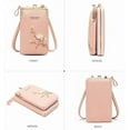 thumbnail image 6 of Women Sling Cross-Body Wallet with Mobile Cell Phone Holder, Mini Leather Passport Cross-Body Bags, Purse for Travel, Cross Body Phone Purse, Wallet Purses for Women Crossbody, 6 of 6