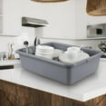 thumbnail image 4 of 23 L Large  Bus Tub, Restaurant Plastic Bus Box, Gray, 4 Packs, 4 of 14