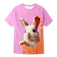 thumbnail image 5 of MIASHUI T-Shirts Graphiques de Pâques pour Garçons Manches Courtes Décontractées Douces Hauts Colorés pour Enfants Rose, 12-13 Ans, 5 of 5