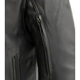 thumbnail image 4 of First Mfg Co - Top Performer - Men's Motorcycle Biker Riding Black Leather Jacket - 2X Large - Zip Out Thermal Liner Action Back Side Tabs, 4 of 5