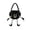 Black, variant on Halloween Pumpkin Candy Buckets Baskets with Legs, Halloween Goodie Candy Treat Snack Cookie Gift Wrap, Party Favors Supplies Decorations - Black
