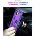 thumbnail image 4 of Tianle Samsung Galaxy Note 10+ Military-Grade Case with HD Screen Protectors & Metal Ring Holder Stand - Purple, 4 of 8