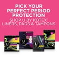 U by Kotex Fitness Panty Liners, Light Absorbency, Long, 64 Ct