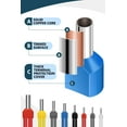 thumbnail image 5 of Double Wire Ferrule Kit 8-22 AWG, 750Pcs Dual Bootlace Ferrule Kit Wire Ferrules Twin Ferrules Connectors Wire Terminal Connector, Insulated Cord Pin End Terminal Great Assortment Ferrules Kit, 5 of 8