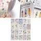 thumbnail image 5 of 20 hojas de pegatinas de figuras románticas lindas autoadhesivas DIY calcomanía decorativa para álbum de recortes de fotos Tipo 2, 5 of 10