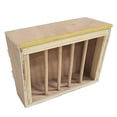 thumbnail image 3 of Yinanstore Wood Rabbit Hay Feeder Rack Rabbit Cage Accessories Container Minimizing Waste Rabbit Food Dispenser for Chinchilla Bunny, 3 of 6