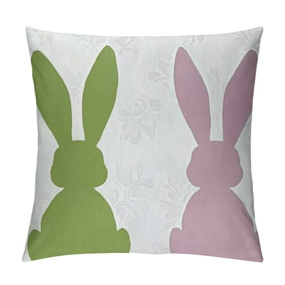 PRATYUS Easter Pillow Covers Easter Decorations for Home Bunny Truck Hello Hip Hop Colorful Pillows Easter Decorative Throw Pillows Spring Easter Farmhouse Decor 12x12in