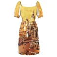 thumbnail image 6 of Basilica di Santa Maria in Venice Italy. Watercolor painting of Venice Sleeveless Dress summer dress women 2024 luxury dresses, 6 of 7