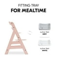 thumbnail image 4 of Open Box hauck Alpha+ Grow Along Wooden Highchair, Beechwood, Rose Finish, 4 of 11