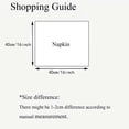 thumbnail image 6 of Set Of 6 40x40cm Table Cloth Napkins Durable Polyester Thicken Placemat Reusable for Kitchen Dining  Wedding Decoration, 6 of 10