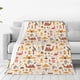thumbnail image 1 of Fotbe UAE Travel1 Manta de Franela Acolchonada con Estampado, Súper Suave y Esponjosa, Extra Grande para Sofá, Cama, Uso Todo el Año-40"x30", 1 of 7
