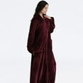 thumbnail image 5 of AOOCHASLIY Bath Robes for Women Clothes Hooded Robes Winter Warm Nightgown Couple Bathrobe House Robes Long Robes Nightgown, 5 of 5