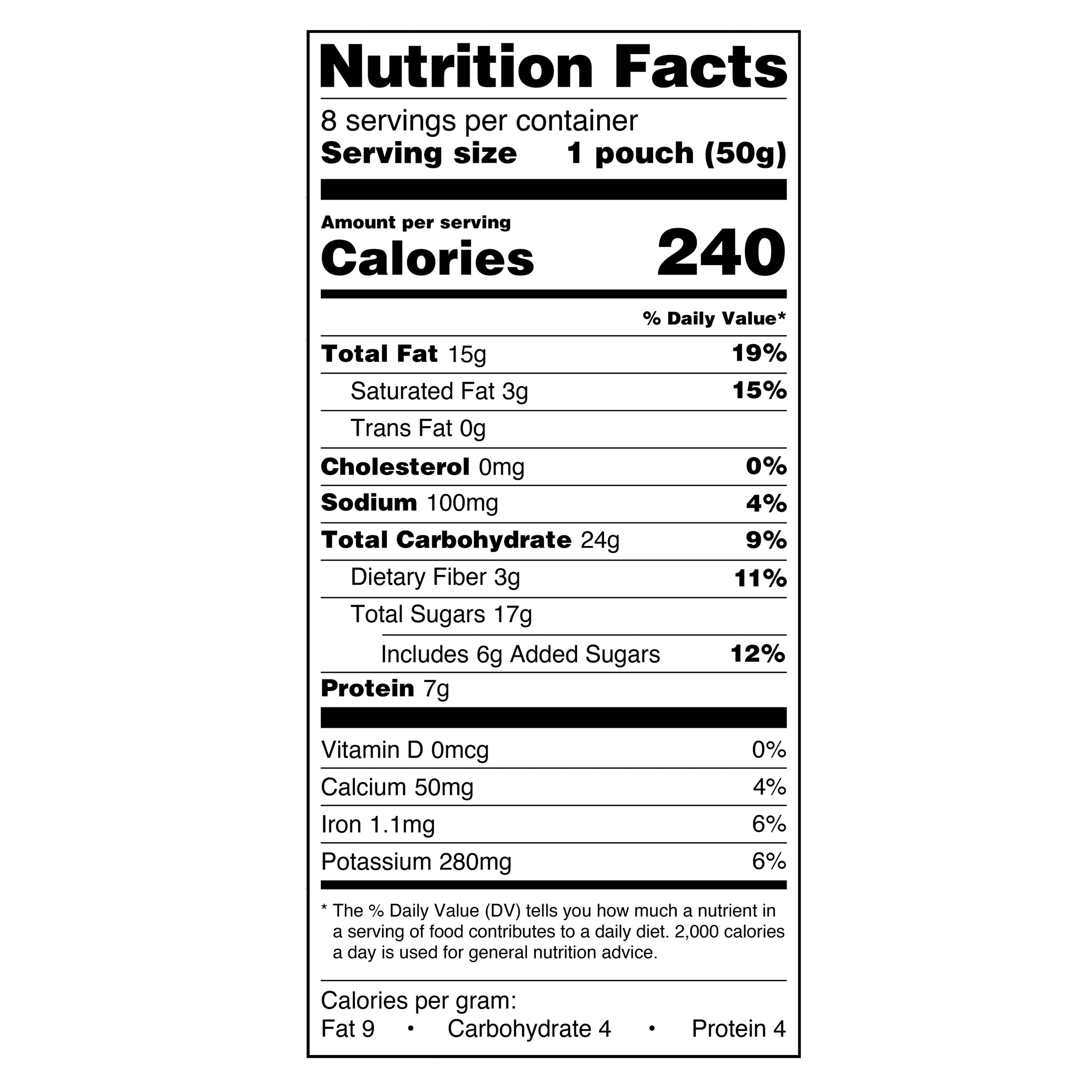 Great Value Mountain Trail Mix, 1.75 oz, 8 Count
