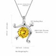 thumbnail image 5 of Hipunk Zodiac Sagittarius Necklace November Birthstone Necklace Citrine Pendant 925 Sterling Silver Jewelry Christmas Birthday Gifts for Women, 5 of 9