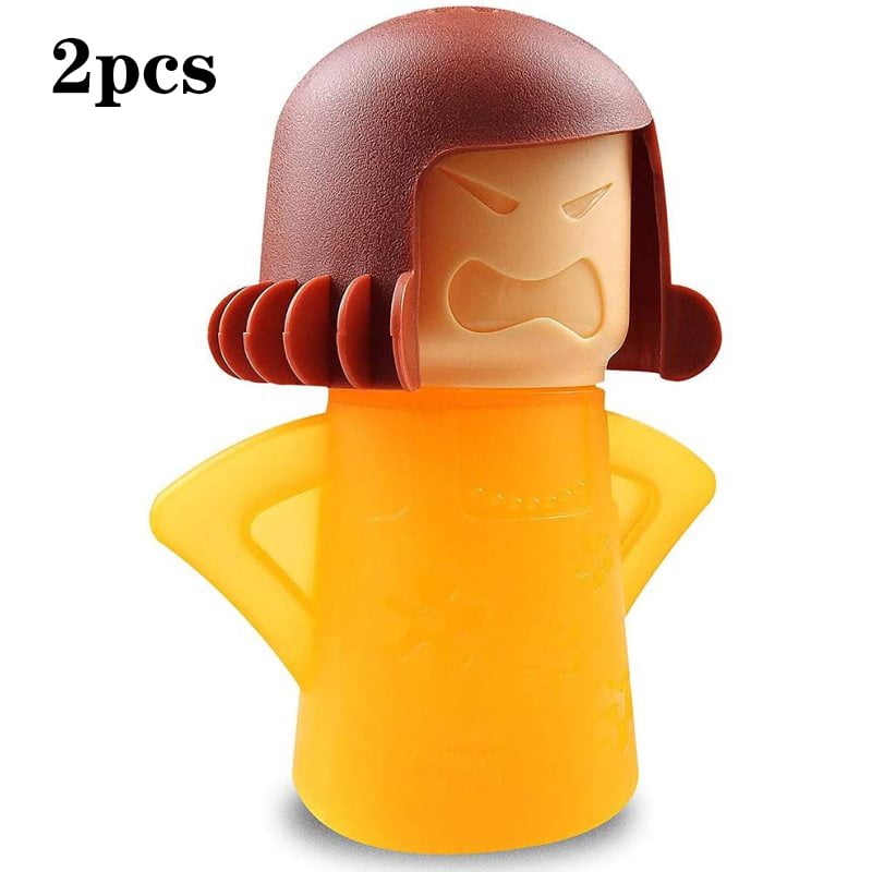 SUNSK Microwave Cleaner Angry Mama Microwave Oven Steam Cleaner Rapid Action Kitchen Gadget Tool Angry Mama Kitchen Cleaning Tools 2 pcs