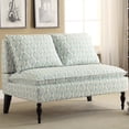 thumbnail image 1 of Pulaski DS-2282-400 Marcella Settee, Upholstered Pattern, 52" W x 33" D x 33" H, Blue Pattern, 1 of 7